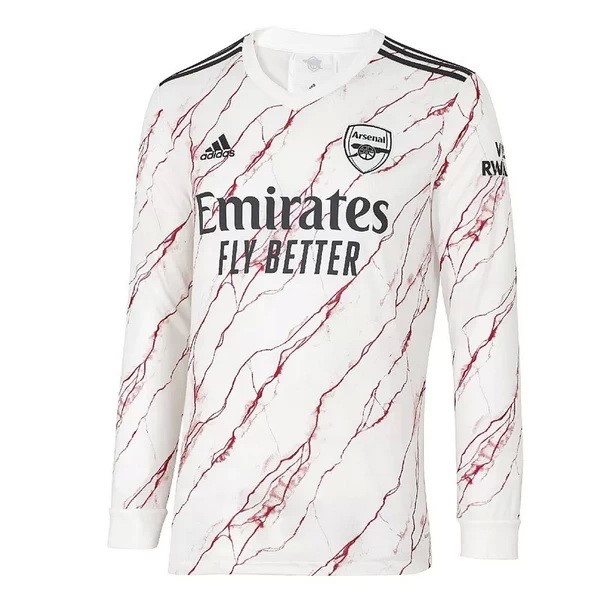 Tailandia Camiseta Arsenal 2ª ML 2020/21 Blanco